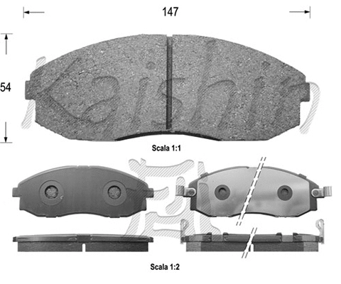 Brake Pad Set, disc brake (FK11169)