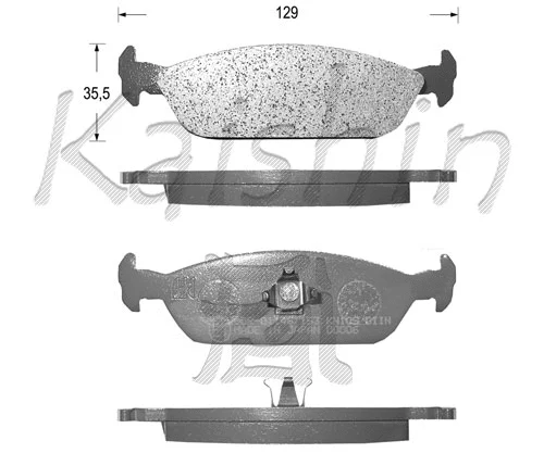 Brake Pad Set, disc brake (FK0006)