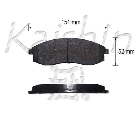 Brake Pad Set, disc brake (FK1224)