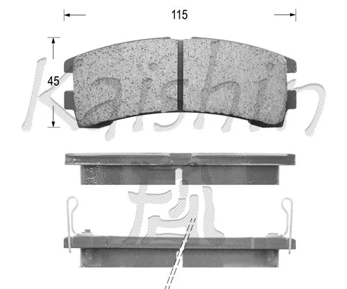 Brake Pad Set, disc brake (FK1102)