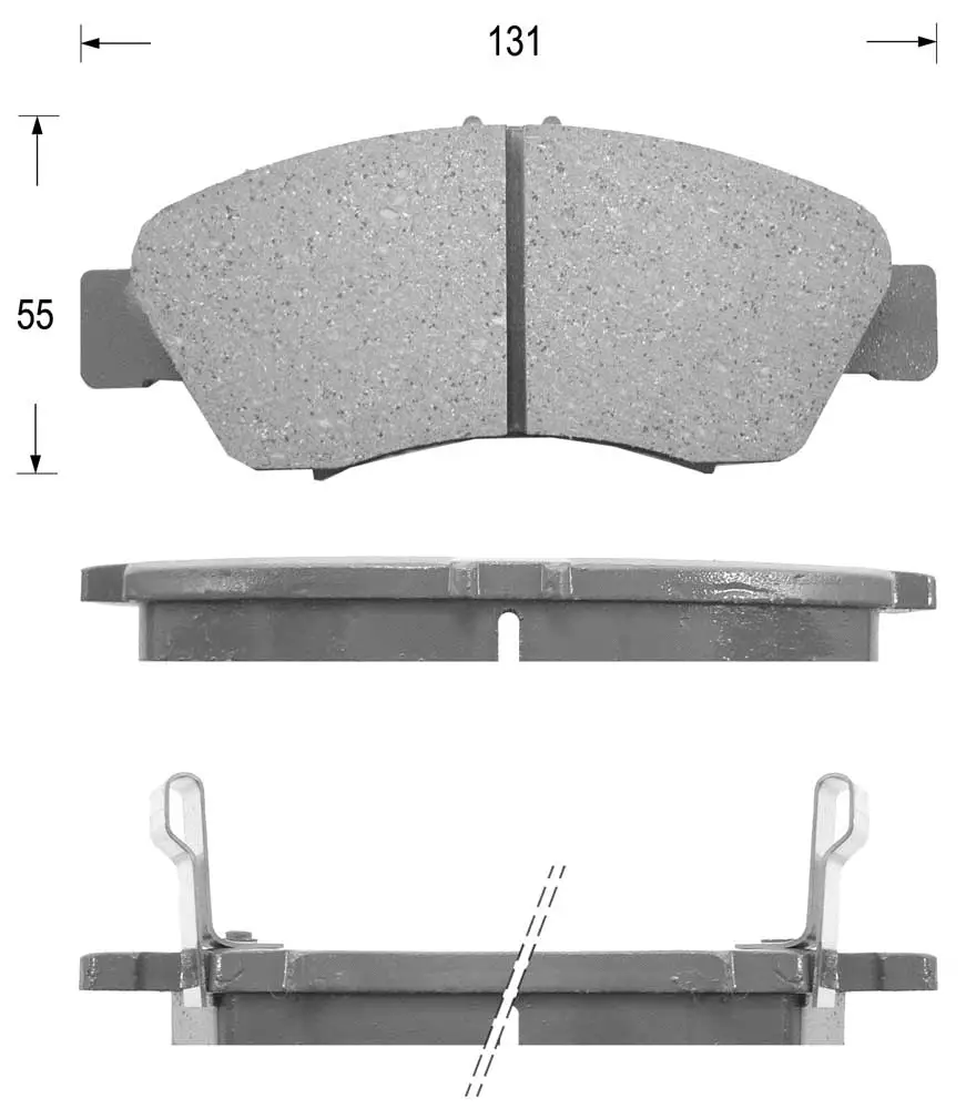 Brake Pad Set, disc brake (FK5073)