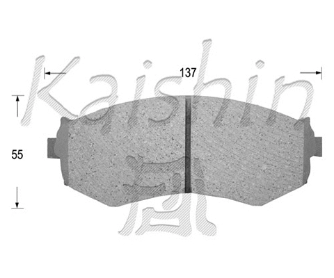 Brake Pad Set, disc brake (FK1154)
