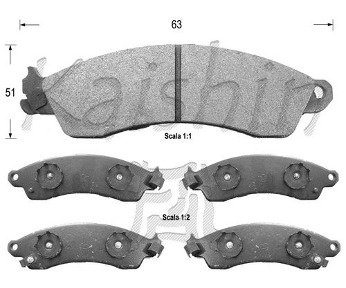 Brake Pad Set, disc brake (FK9995)