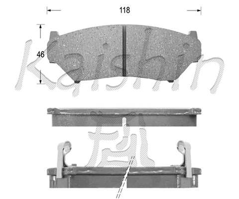 Brake Pad Set, disc brake (FK9019)