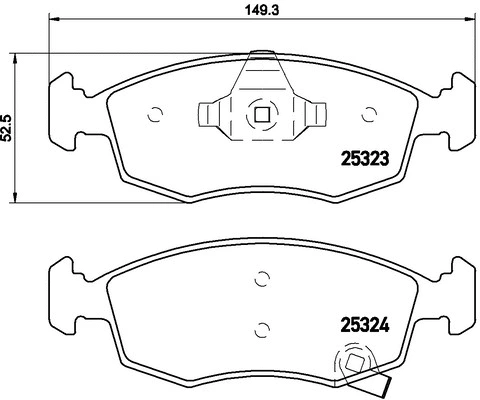 Brake Pad Set, disc brake (FK20196)