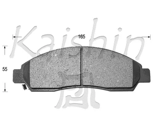 Brake Pad Set, disc brake (FK4055)