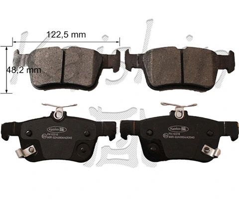 Brake Pad Set, disc brake (FK10316)