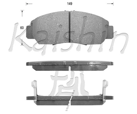 Brake Pad Set, disc brake (FK5113)