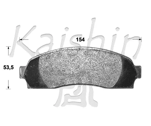 Brake Pad Set, disc brake (FK10077)