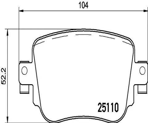 Brake Pad Set, disc brake (FK20292)