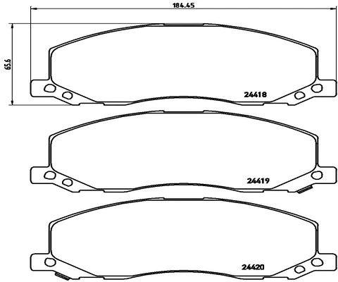 Brake Pad Set, disc brake (FK20147)