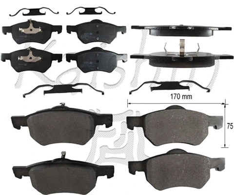 Brake Pad Set, disc brake (FK10056)