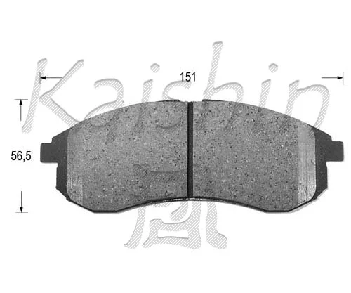 Brake Pad Set, disc brake (FK6123)