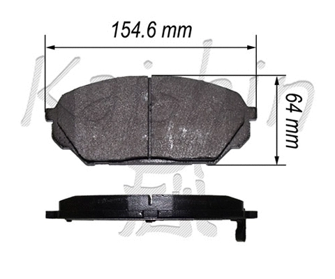 Brake Pad Set, disc brake (FK11308)