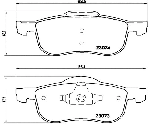 Brake Pad Set, disc brake (FK20310)