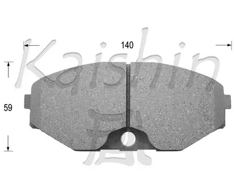 Brake Pad Set, disc brake (FK1222)