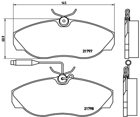 Brake Pad Set, disc brake (FK20298)