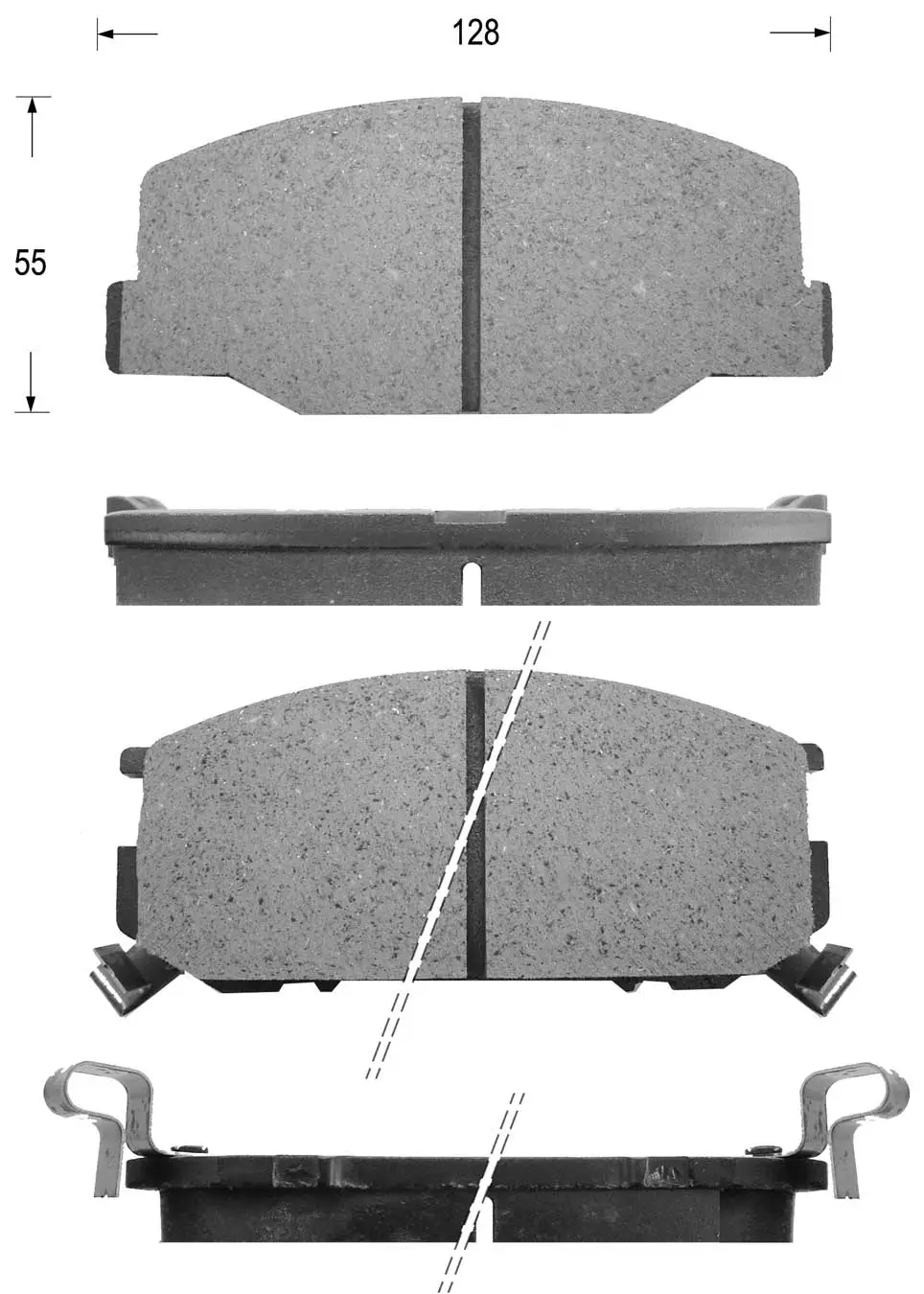 Brake Pad Set, disc brake (FK2142)