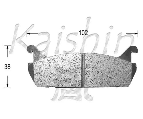 Brake Pad Set, disc brake (FK0021)