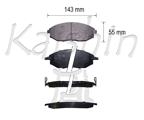Brake Pad Set, disc brake (FK11247)