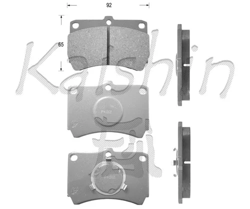 Brake Pad Set, disc brake (FK3049)