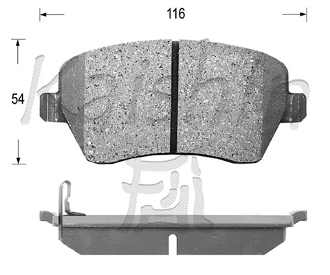 Brake Pad Set, disc brake (FK9050)