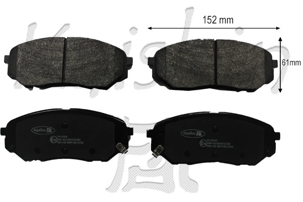 Brake Pad Set, disc brake (FK10322)