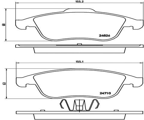 Brake Pad Set, disc brake (FK20077)