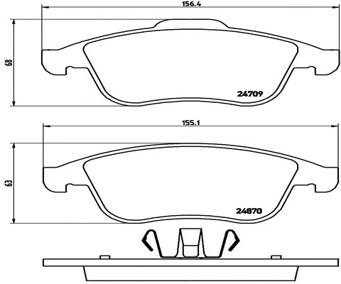 Brake Pad Set, disc brake (FK20182)