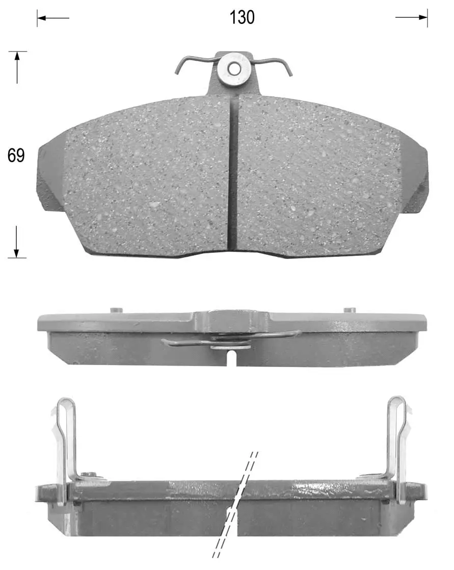 Brake Pad Set, disc brake (FK5103)