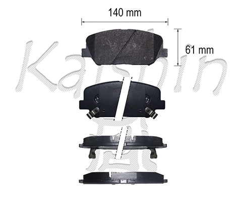 Brake Pad Set, disc brake (FK11305)
