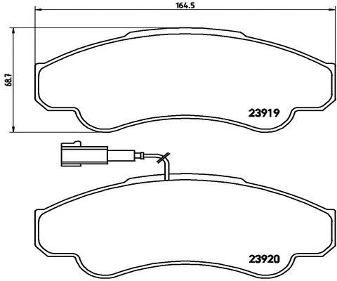 Brake Pad Set, disc brake (FK20251)