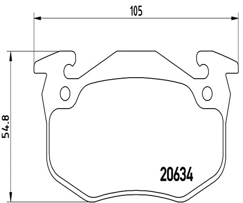 Brake Pad Set, disc brake (FK20163)