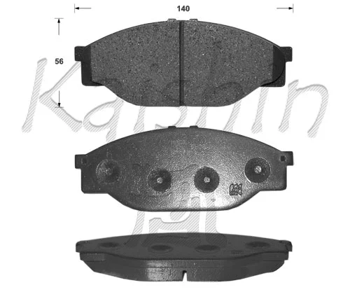 Brake Pad Set, disc brake (FK2086)