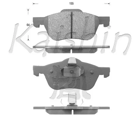 Brake Pad Set, disc brake (FK1256)
