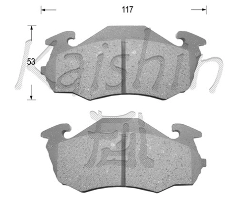 Brake Pad Set, disc brake (FK7026)
