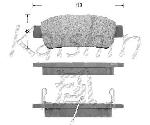 Brake Pad Set, disc brake (FK2198)