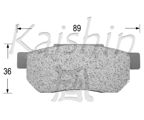 Brake Pad Set, disc brake (FK5018)