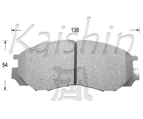 Brake Pad Set, disc brake (FK6081)