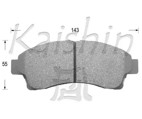 Brake Pad Set, disc brake (FK3113)