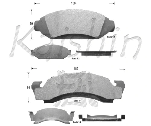 Brake Pad Set, disc brake (FK9993)