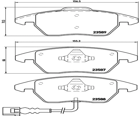 Brake Pad Set, disc brake (FK20015)
