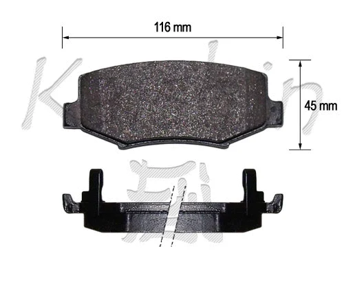 Brake Pad Set, disc brake (FK10174)