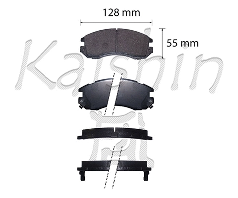 Brake Pad Set, disc brake (FK7014)