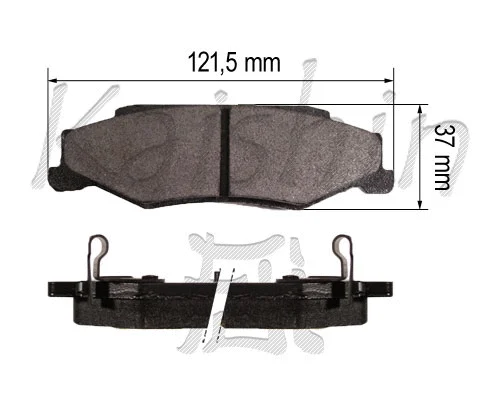 Brake Pad Set, disc brake (FK10162)