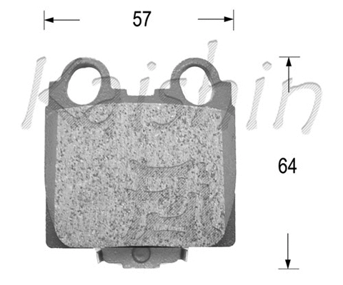 Brake Pad Set, disc brake (FK2173)