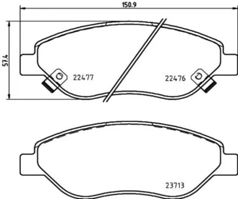 Brake Pad Set, disc brake (FK20197)