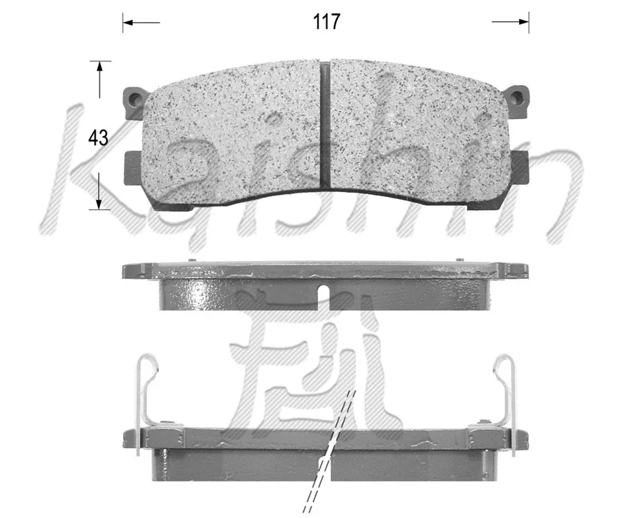 Brake Pad Set, disc brake (FK3079)
