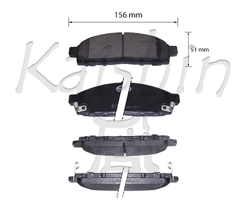 Brake Pad Set, disc brake (FK1294)