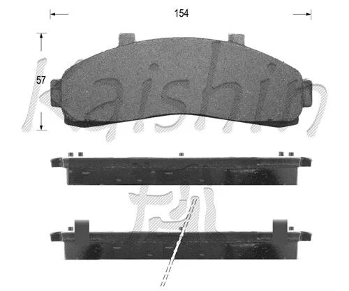 Brake Pad Set, disc brake (FK10041)
